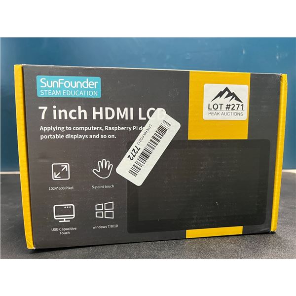 Lot of 1 SunFounder 7inch Touch Screen for Raspberry Pi Devices