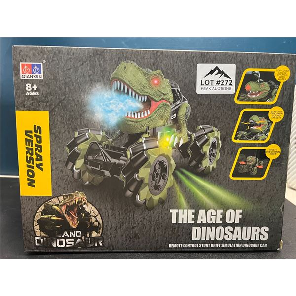 Lot of 1 Remote Control Stunt Drift Dinosaur Car Toy w/ Spray Port
