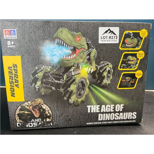 Lot of 1 Remote Control Stunt Drift Dinosaur Car Toy w/ Spray Port