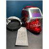 Image 2 : Lot of 1 Auto-Darkening Welding Helmet - Skull Design - Red