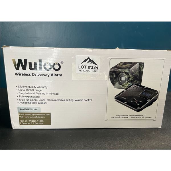 Lot of 1 Wuloo Wireless Driveway Alarm