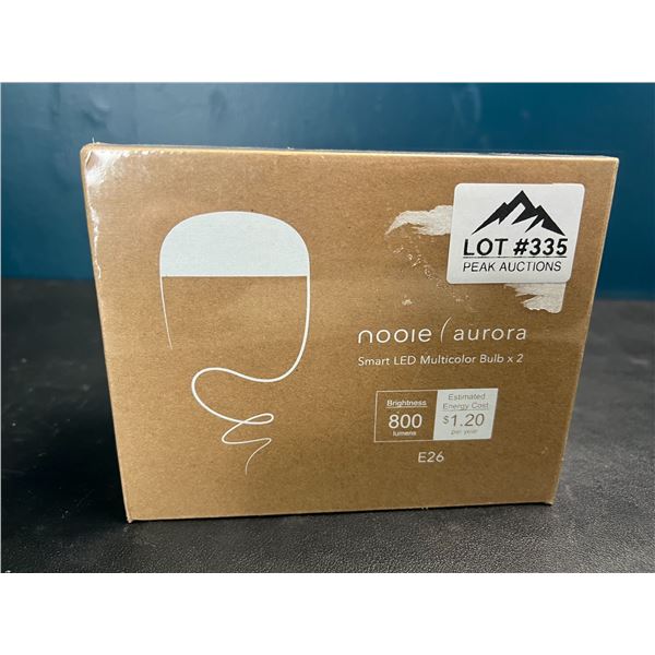 Lot of Nooie Aurora Smart LED Multicolor Lightbulbs (2pack)