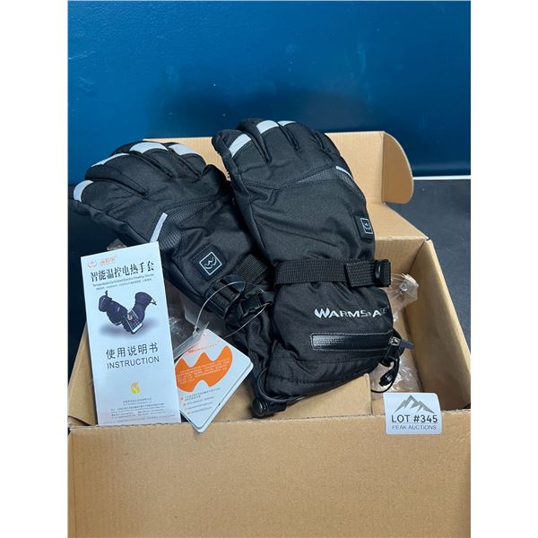 Lot of 1 Pair of Heated Gloves w/ Powerbanks