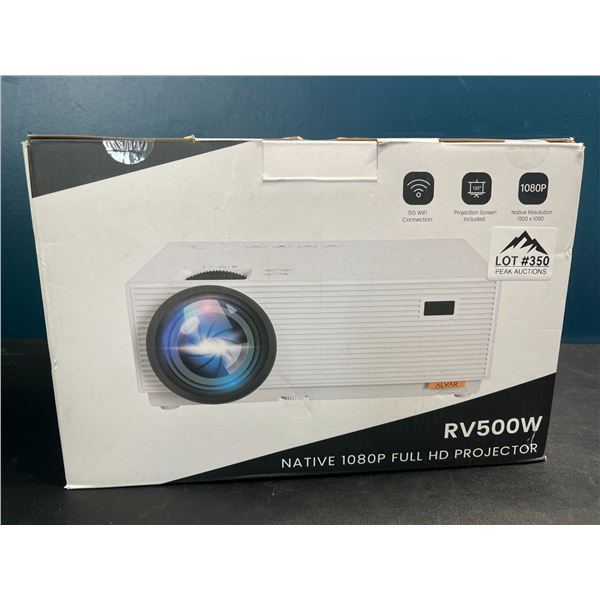 Lot of 1 RV500W Full HD Projector w/ 5G Wi-Fi