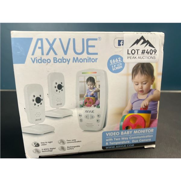 Lot of 1 Axvue Video Baby Monitor