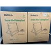 Image 1 : Lot of 2 Double-Sided Tabletop Art Easels for Kids
