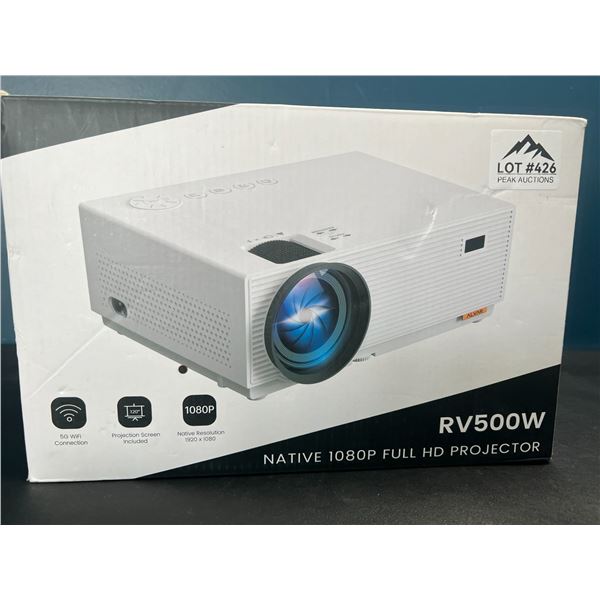 Lot of 1 RV500W Full HD Projector w/ 5G Wi-Fi