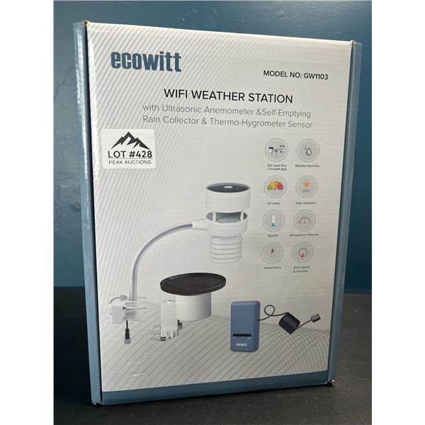 Lot of 1 Ecowitt WiFi Weather Station