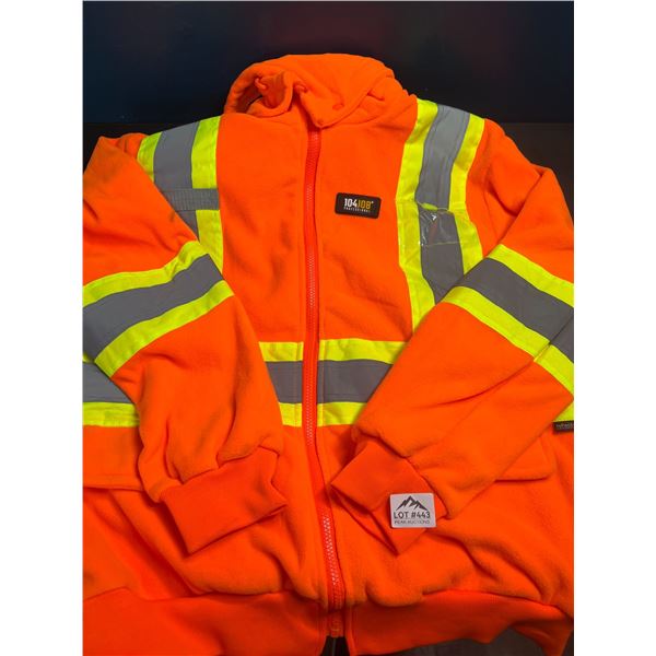 Lot of 1 Reflective/Safety Work Hoodie - Size Medium