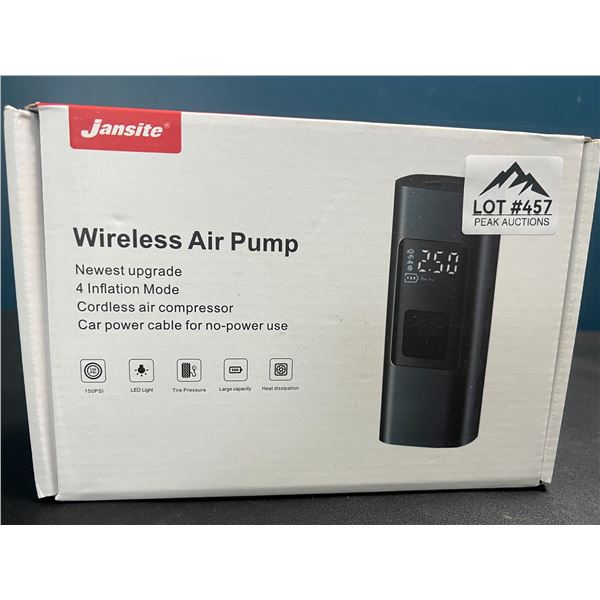 Lot of 1 Wireless Air Pump - Cordless Air Compressor w/ Digital Display