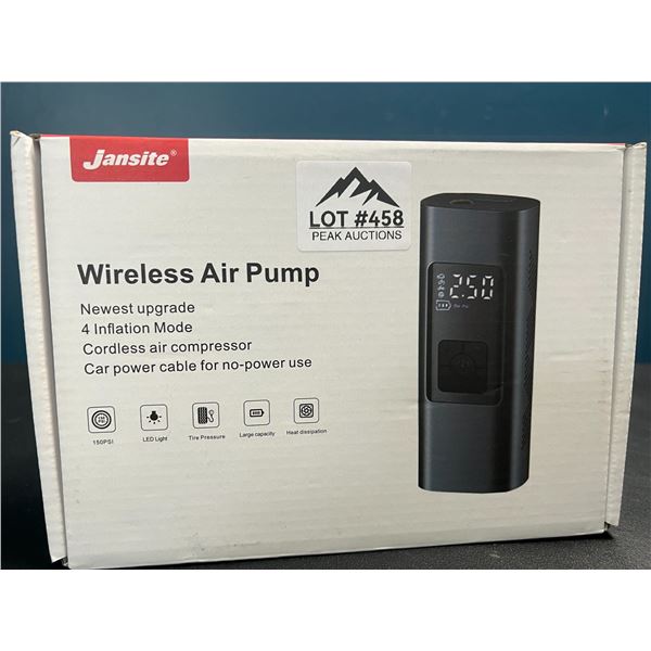 Lot of 1 Wireless Air Pump - Cordless Air Compressor w/ Digital Display