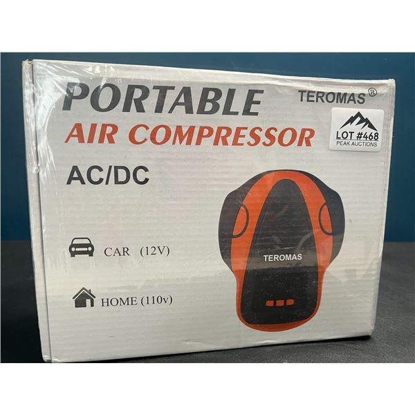 Lot of 1 Teromas Tire Inflator Air Compressor - Portable DC/AC Air Pump for Cars/Tires & Inflatables