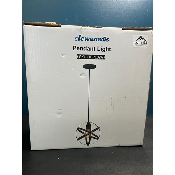 Lot of 1 Pendant Light Fixture