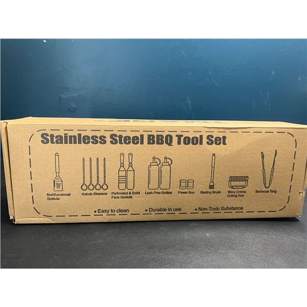 Lot of 1 Stainless Steel BBQ Tool Set