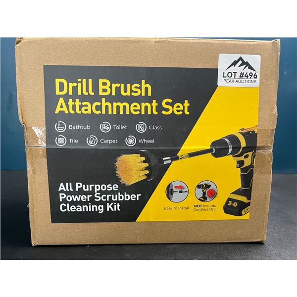 Lot of 1 Drill Brush Attachment Set - All Purpose Power Cleaning Tool Kit