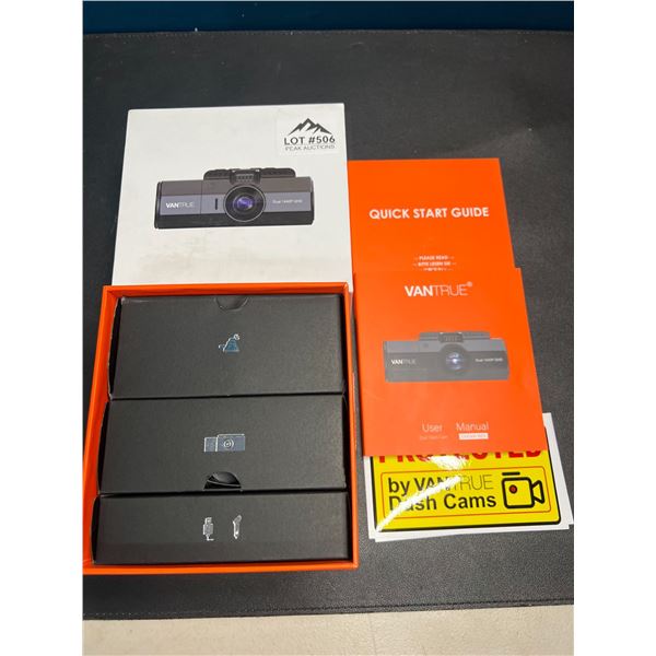 Lot of 1 Vantrue OnDash N2S 4K Dual Dash Camera w/ GPS & Speed, Night Vision & 24hr Parking Mode