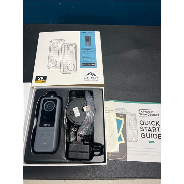 Lot of 1 2K Wired Smart Home Video Doorbell