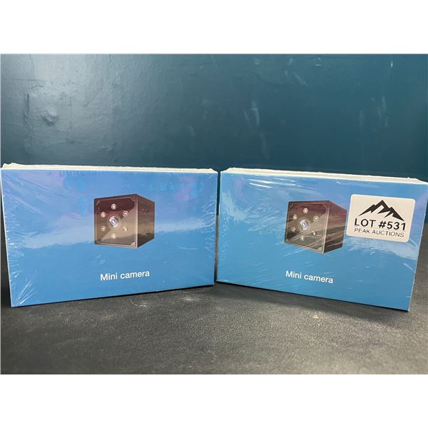 Lot of 2 HD Spy/Mini WiFi Home Security Cameras