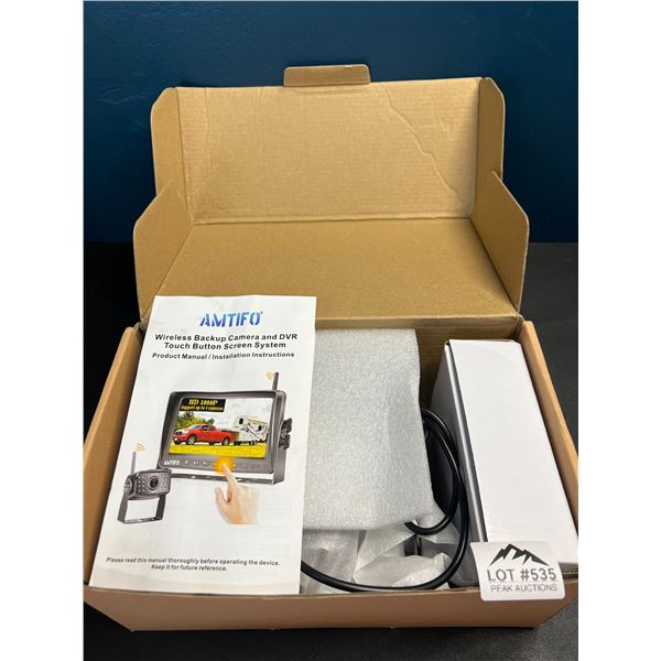 Lot of 1 Wireless Backup Camera DVR Touch Screen System