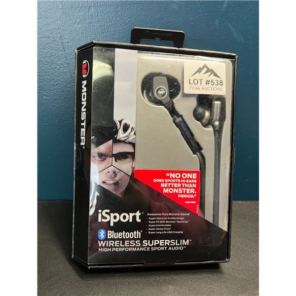 Lot of 1 Monster iSport Bluetooth Wireless Superslim Earbuds