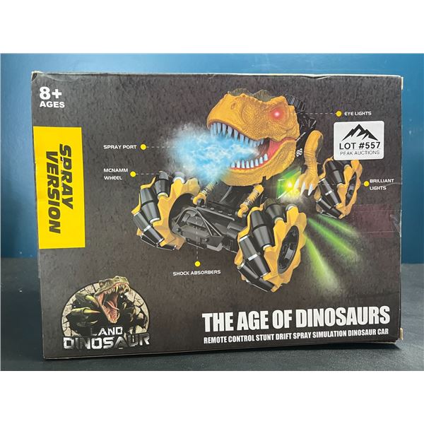 Lot of 1 Remote Control Stunt Drift Dinosaur Car Toy w/ Spray Port