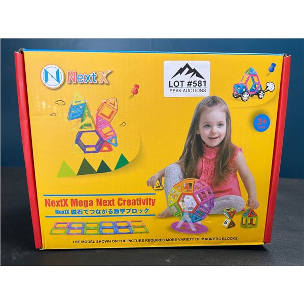 Lot of 1 NextX Magnetic Building Tiles Toy Set