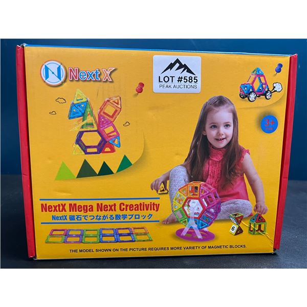 Lot of 1 NextX Magnetic Building Tiles Toy Set