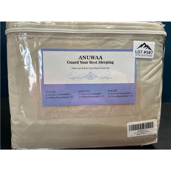 Lot of 1 King Size Sheet Set Tan