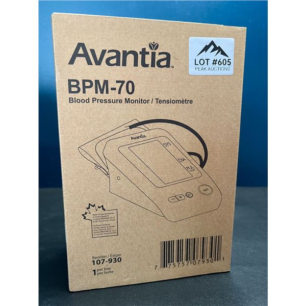 Lot of 1 Avantia Blood Pressure Monitor