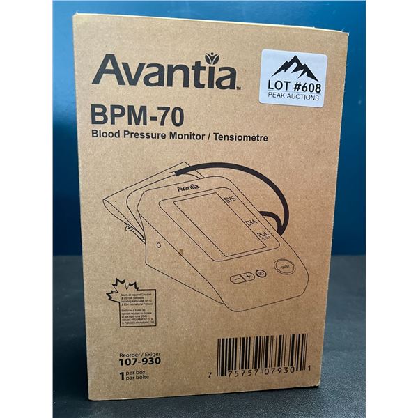 Lot of 1 Avantia Blood Pressure Monitor