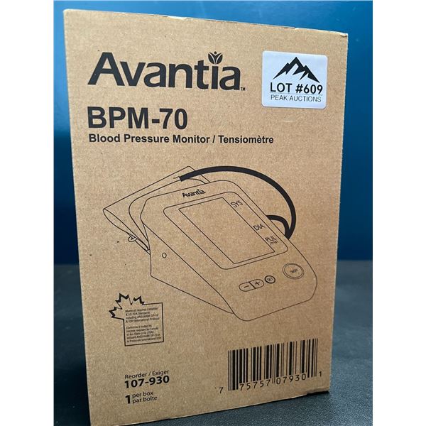 Lot of 1 Avantia Blood Pressure Monitor