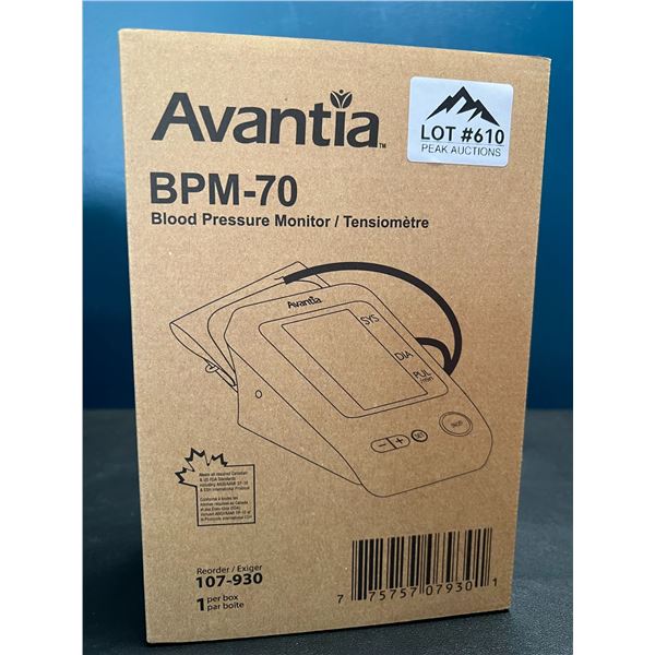 Lot of 1 Avantia Blood Pressure Monitor