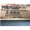 Image 2 : Lot of MaxPower 4PC Quick Release Bar Clamp Set