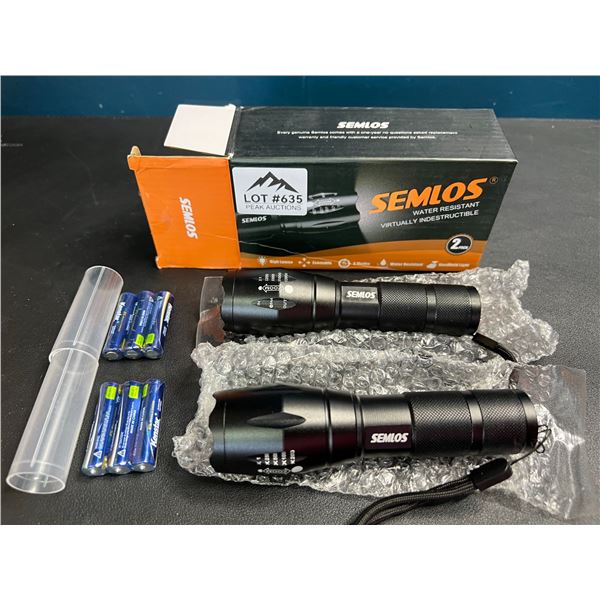 Lot of Semlos Flashlights - 2pack