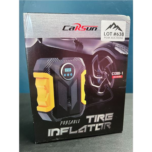 Lot of 1 CarSun Cordless & Portable Air Pump Tire Inflator