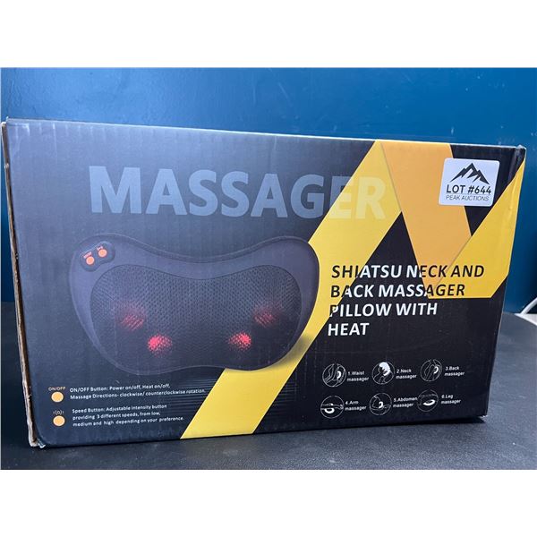 Lot of 1 Shiatsu Neck and Back Massage Pillow w/ Heat