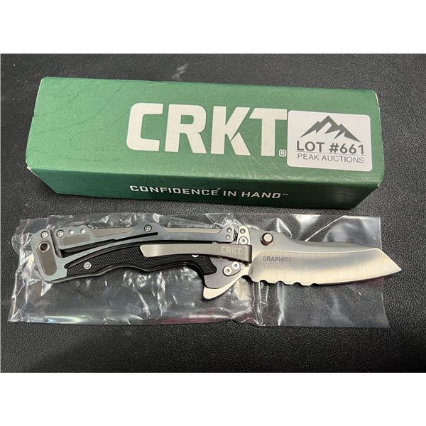 Lot of 1 CKRT Klecker Graphite Folding Knife