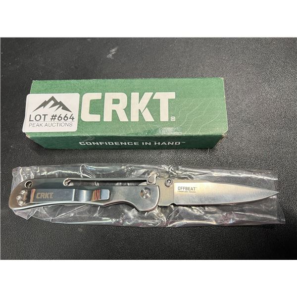 Lot of 1 CKRT "OffBeat" Folding Knife