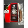 Image 1 : Lot of 1 Spyderco Delica Flat Ground Brown Folding Knife