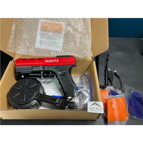 Lot of 1 Gcock Crystal Bullet Series Rechargeable/Automatic Gel Ball Blaster Gun