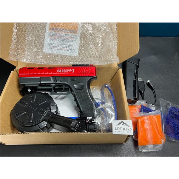 Lot of 1 Gcock Crystal Bullet Series Rechargeable/Automatic Gel Ball Blaster Gun