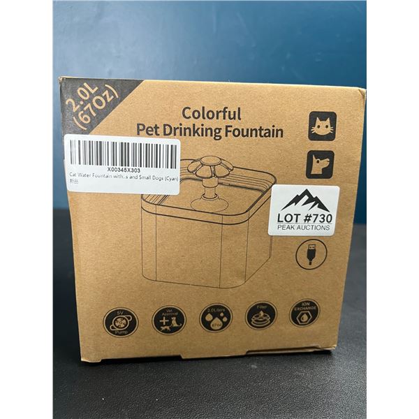 Lot of 1 Colorful Pet Drinking Fountain