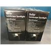Image 2 : Lot of 2 Packs of Solar Landscape Spotlights (2 per box)