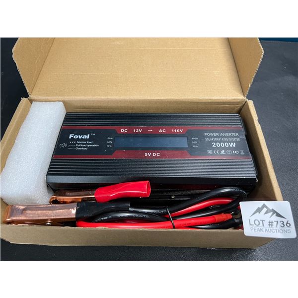 Lot of 1 Foval 2000W Power Inverter
