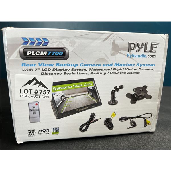 Lot of 1 PYLE Rear View Backup Camera and Monitor System