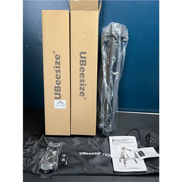 Lot of 2 Ubeesize Professional 50inch Adjustable Tripod Stands w/ Bluetooth Remote Control