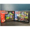 Image 1 : Lot of 2 Sonic The Hedgehog Lego-Style Building Toy Sets