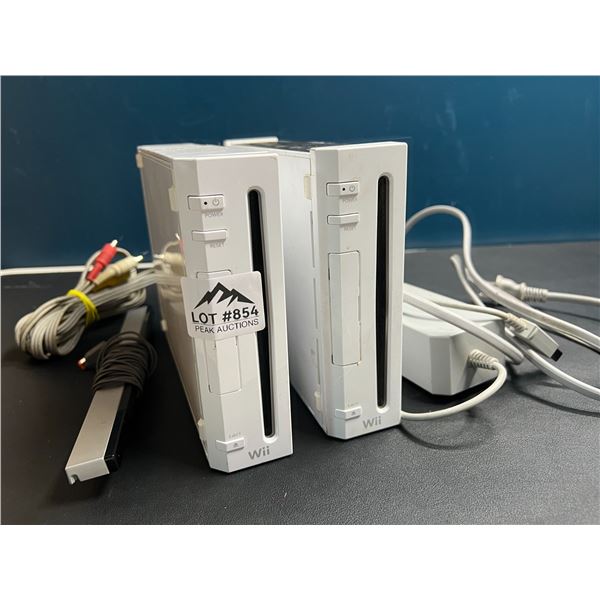 Lot of 2 Nintendo Wii Consoles (*Used)