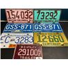 Image 1 : Lot of 7 Assorted License Plates (*Used)