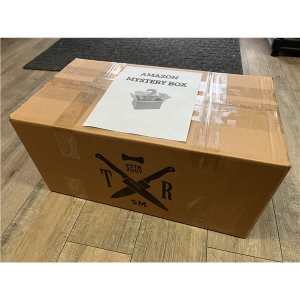 Lot of 1 AMAZON MYSTERY BOX!!! - Packed FULL of Assorted Amazon Items! (22 inch x 11 inch box size)